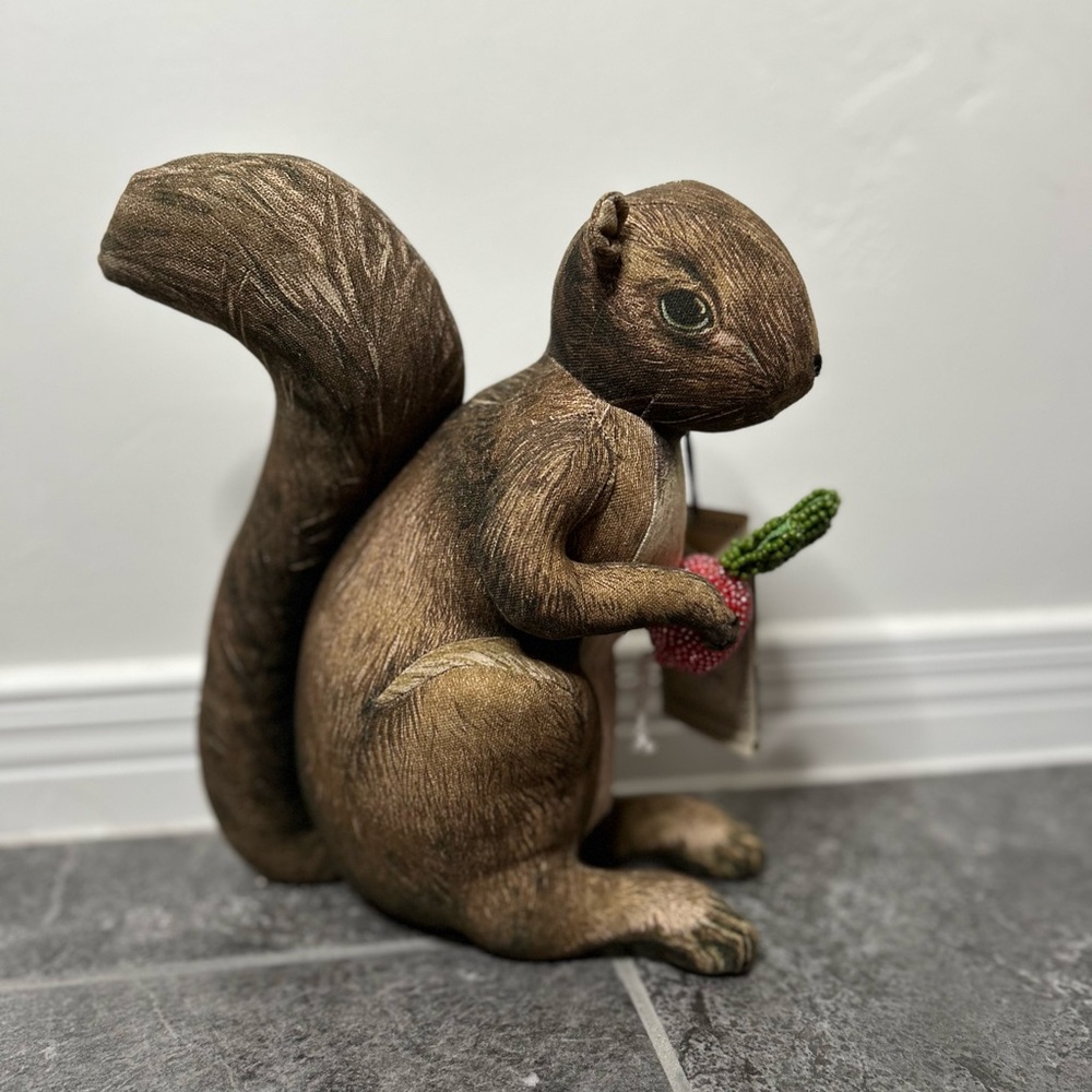 Charming Brown Squirrel Accent Pillow